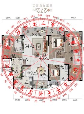 曾九紫地理杨公九星辅星三合水法盘十二长生水口罗盘地理