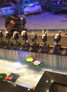 圆明园十二生肖12兽首铜像雕塑景观水池喷水池装饰吐水装饰摆件