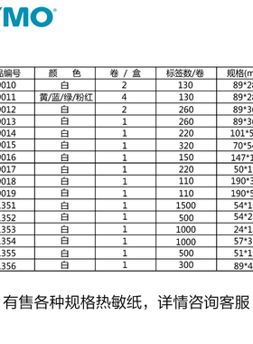 Dymo达美条码打印机标签纸11354标签打印纸30334不干胶热敏条码纸