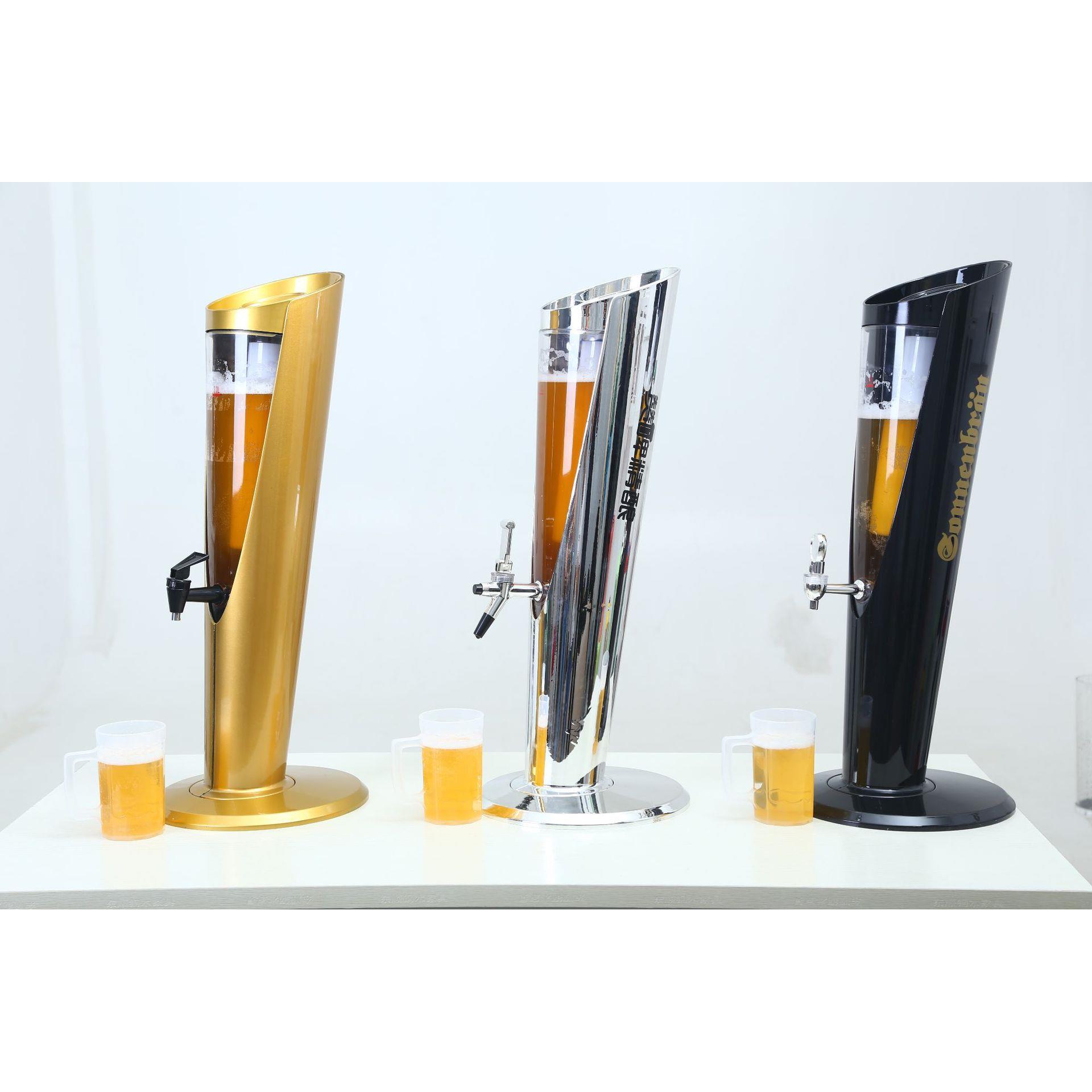 SDK16 大容量酒塔 3升酒炮 酒吧分酒器 酒柱 发光酒具
