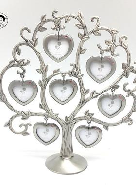 新款创意金属相框情人节送礼心形个性树相架婚庆纪念相架