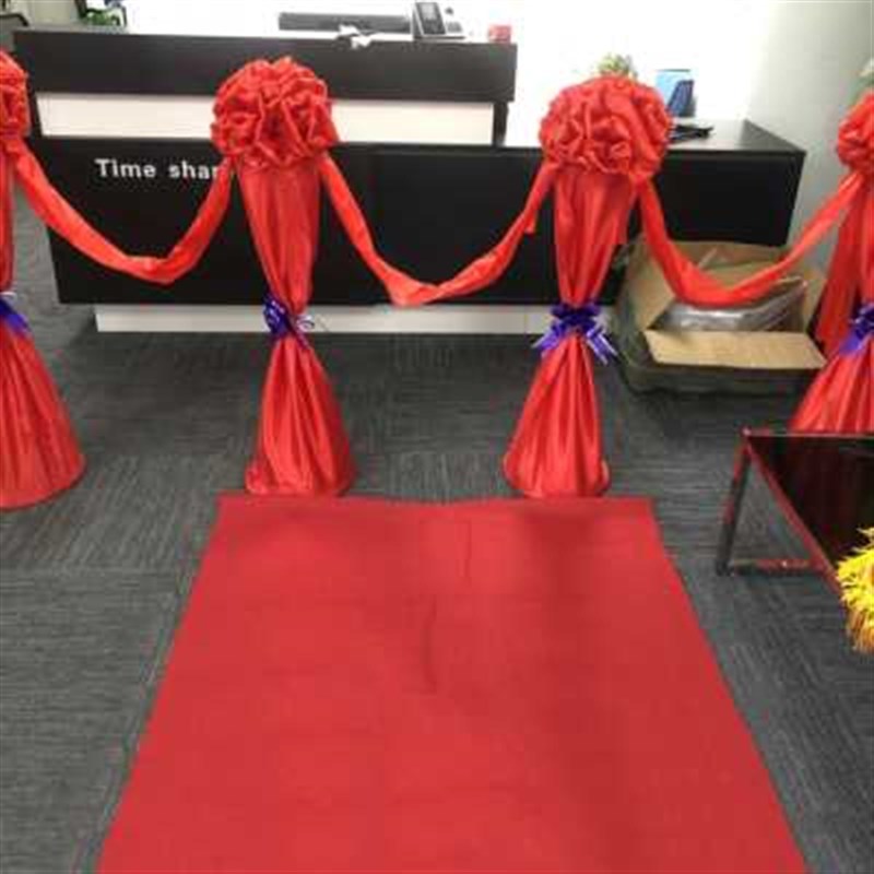 公司开业庆典剪彩套装大红花剪裁花球道具彩球立柱套餐柱子金剪刀