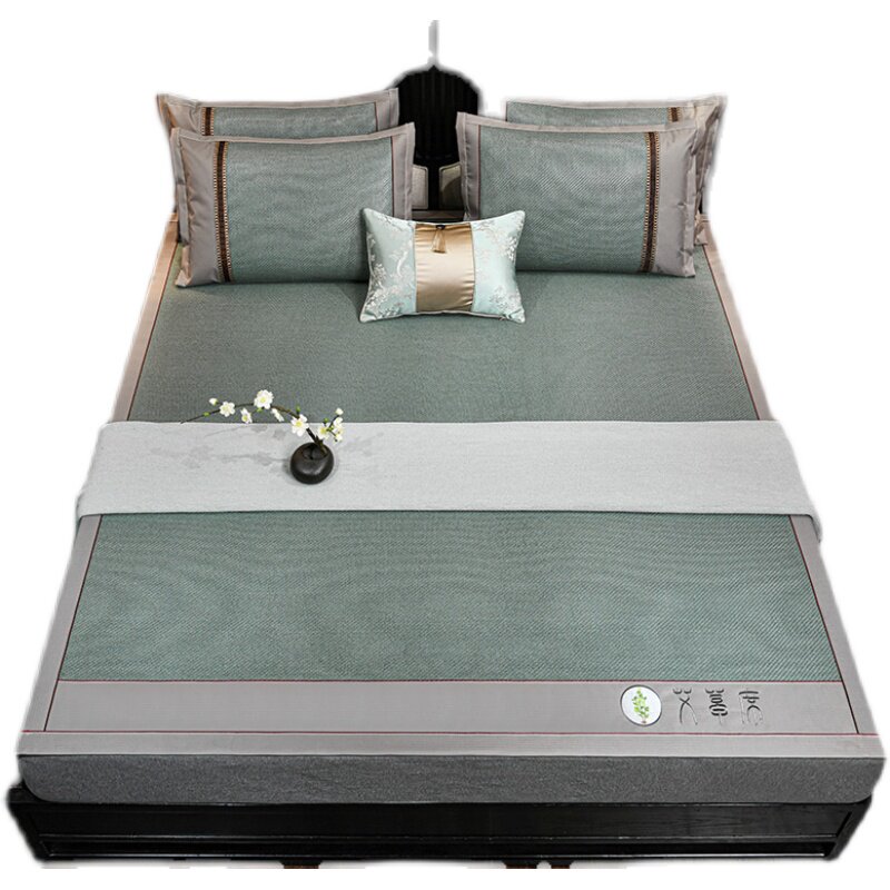 艾草席夏天凉席子双人家用凉席可折叠单人学生宿舍空调席夏凉席