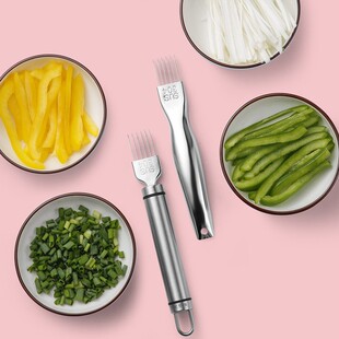 森夫不锈钢切葱丝神器超细家用厨房切丝刀刮刨葱花芹菜辣椒切菜器