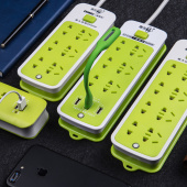 家用USB插线板充电插排电源插座排插多孔拖线板多功能接线板 包邮