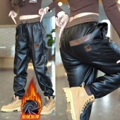 束脚裤 女士机车皮裤 加绒加厚休闲裤 防寒防风保暖户外爆款 冬季 新款