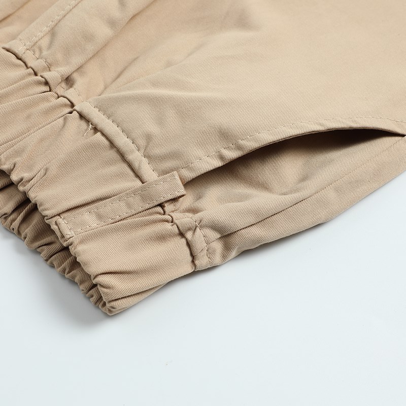 男童女童卡其色七分裤藏蓝色休闲西裤中小学生中大童儿童校服裤子