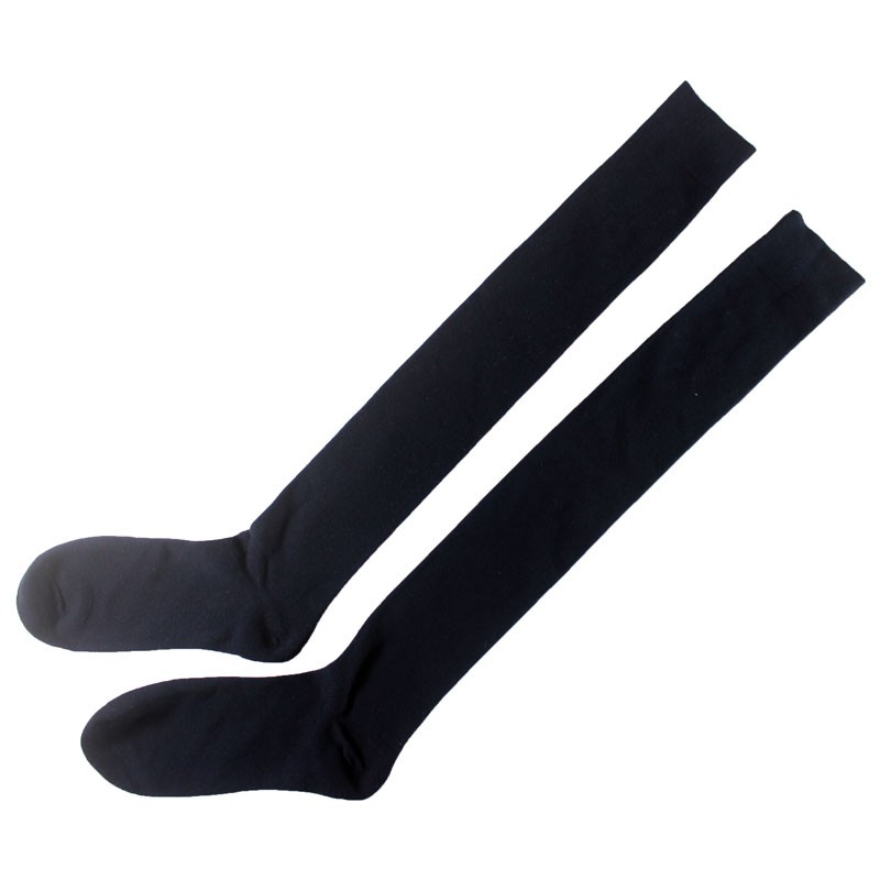 秋冬过膝长筒袜男袜潮护膝高筒棉袜常规女袜子学院风白色黑色长袜
