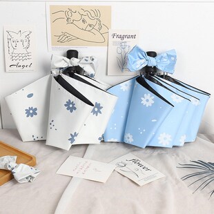 学霸函数公式透明雨伞折叠全自动伞学生三折伞防风小清新女男数学