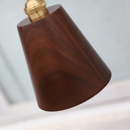 黑胡桃木吊灯复古餐厅餐桌吧台岛台茶室北欧日式创意过道玄关灯具