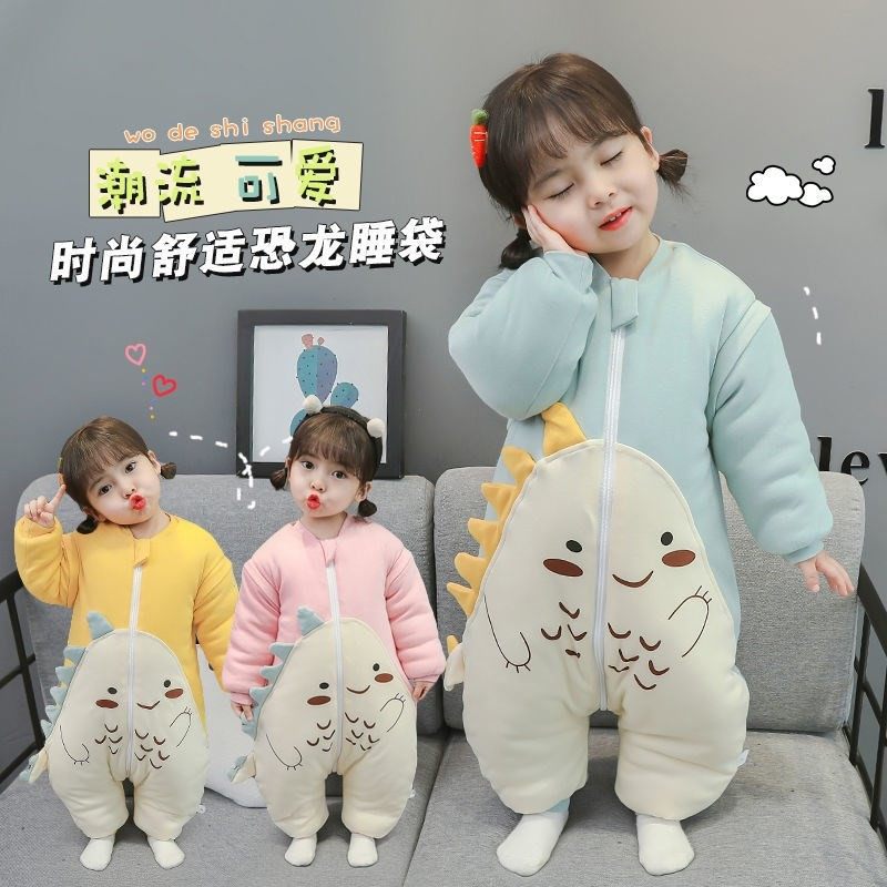婴儿睡袋秋冬加厚款1-5儿童分腿防踢被男女宝宝睡袋儿童连体睡衣,床上用品,睡袋,淘宝优惠券,粉丝福利购,淘宝优惠卷