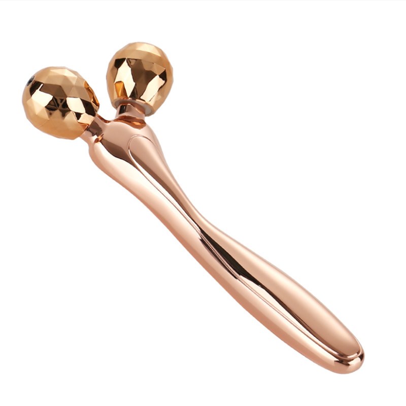 3D滚轮瘦脸仪银色金色个人护理按摩器材 脸部V脸瘦脸滚轮 银色金