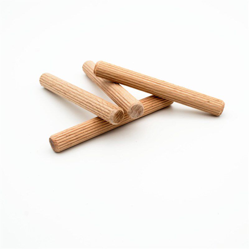 包邮标准榉木木榫M8*60 500个木板连接件圆木榫木梢木塞木棒木钉