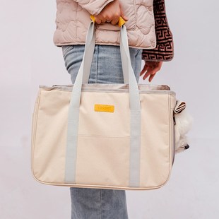 狗狗外出便携宠物包小型犬茶杯约克夏比熊单肩手提携带狗包猫包袋