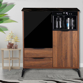 茶吧机带消毒柜家用客厅实木智能轻奢茶水柜子中立式 全自动饮水机