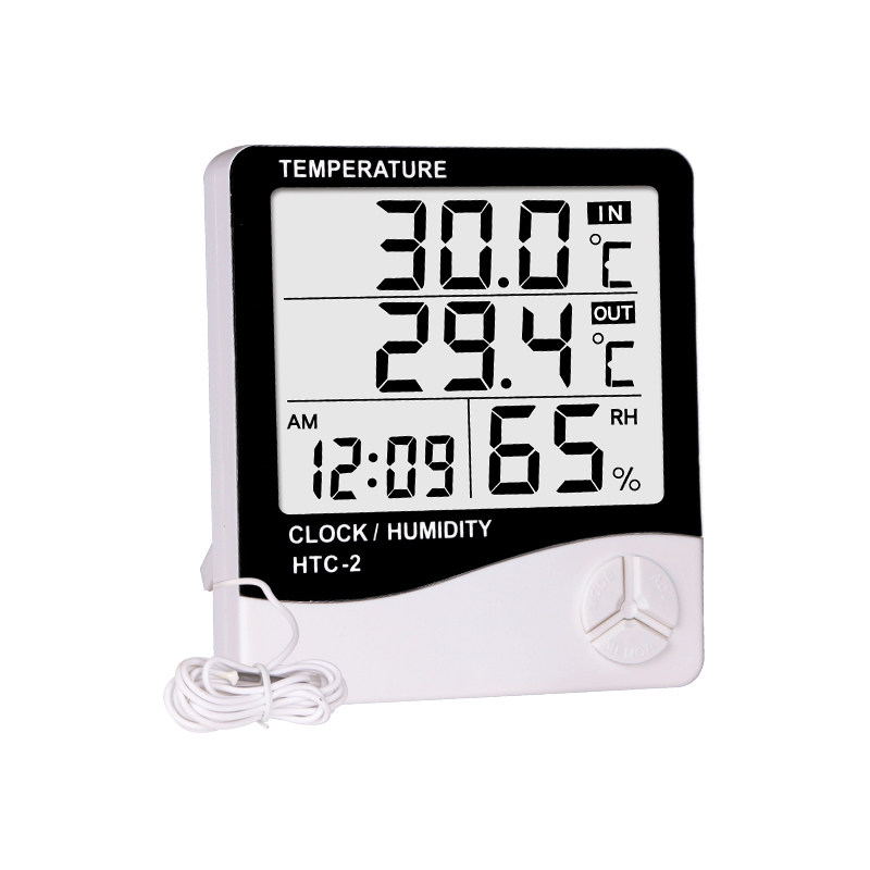 包邮 高精度数显电子温湿度计 家用带温度探头 室内外双显大屏幕