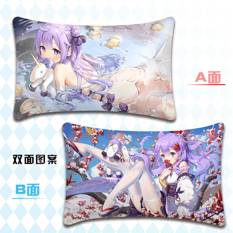 DIY动漫枕套碧蓝航线来图定制动漫枕芯套二次元美女游戏照片枕皮