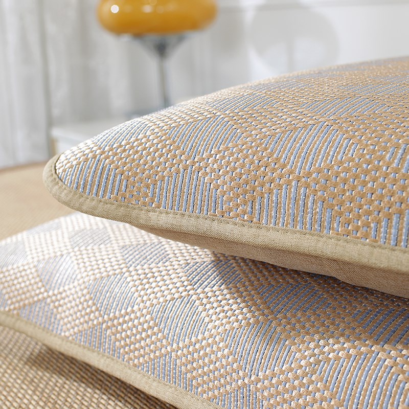 夏天凉席枕头套单人枕芯套加厚不含芯夏季冰藤凉席枕套枕席透气