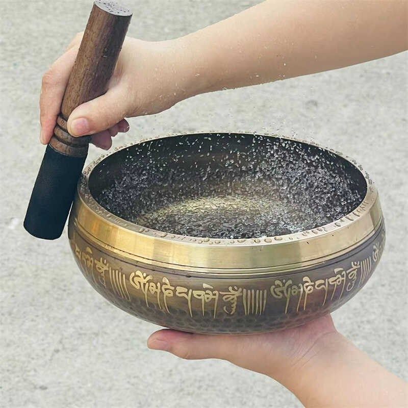 正宗尼泊尔手工铜罄梵音佛音碗音疗颂钵乐器摆件家用瑜伽采耳SPA,家居饰品,桌面摆件,淘宝优惠券,粉丝福利购,淘宝优惠卷