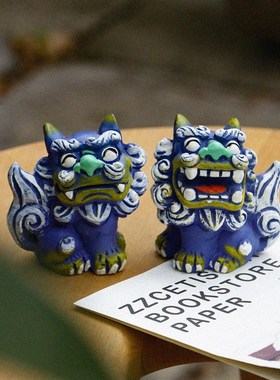 狮三百丨狮欢喜石狮子摆件文创可爱石敢当厦门旅游纪念品