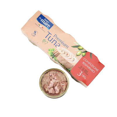 Bonino贝倪诺橄榄油浸金枪鱼罐头1条装（80g*3）