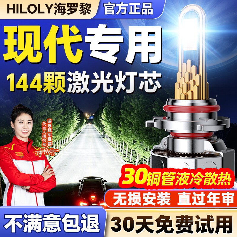 【千元品质】现代车系Led大灯