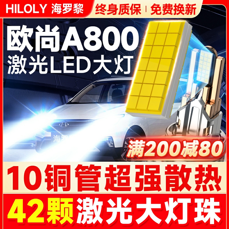 【42颗大灯珠】超亮聚光LED大灯