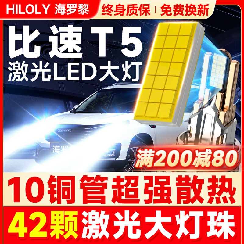 【42颗大灯珠】超亮聚光LED大灯