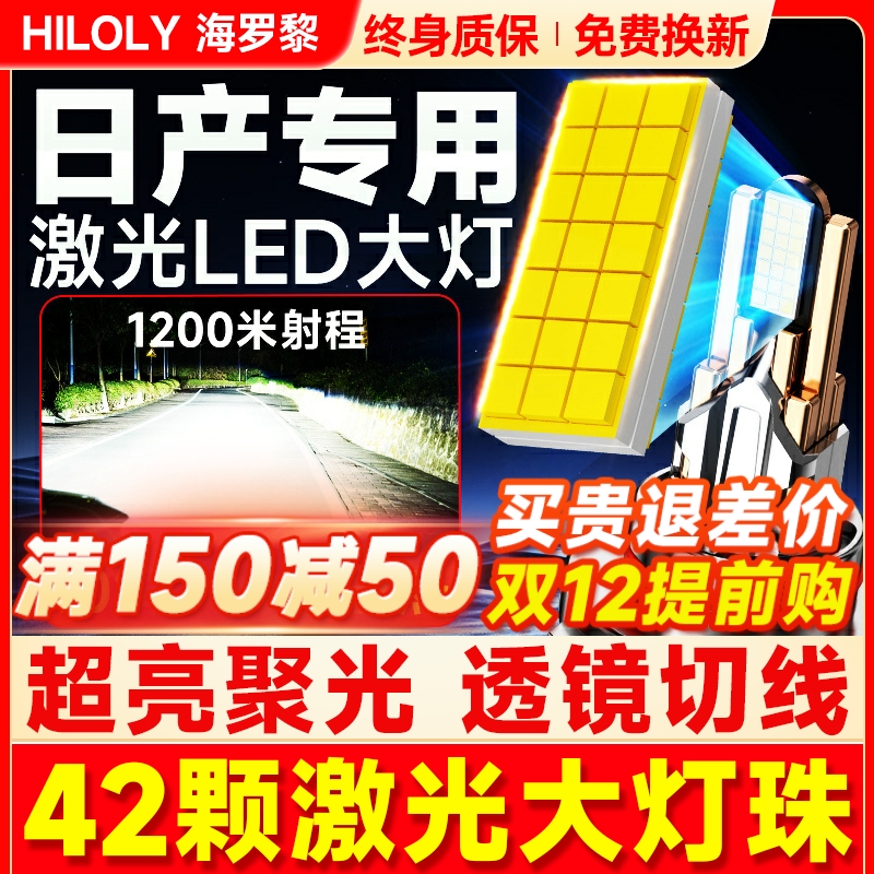【超亮聚光】日产专用LED大灯