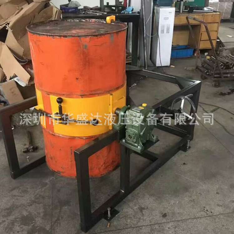 不锈钢油桶翻转器 搅拌器气动防爆 TY400A可搅拌封闭油桶器