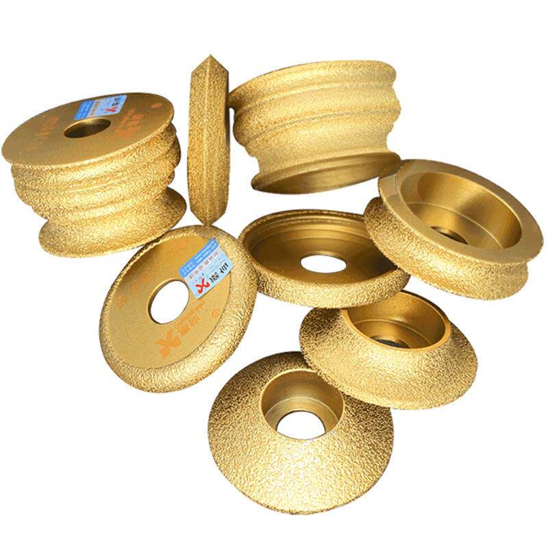 磨边轮钎焊金刚石磨头角磨机圆边磨轮瓷砖石材打磨片玻璃磨盘