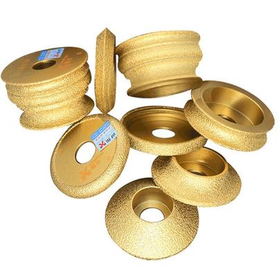 磨边轮钎焊金刚石磨头角磨机圆边磨轮瓷砖石材打磨片玻璃磨盘