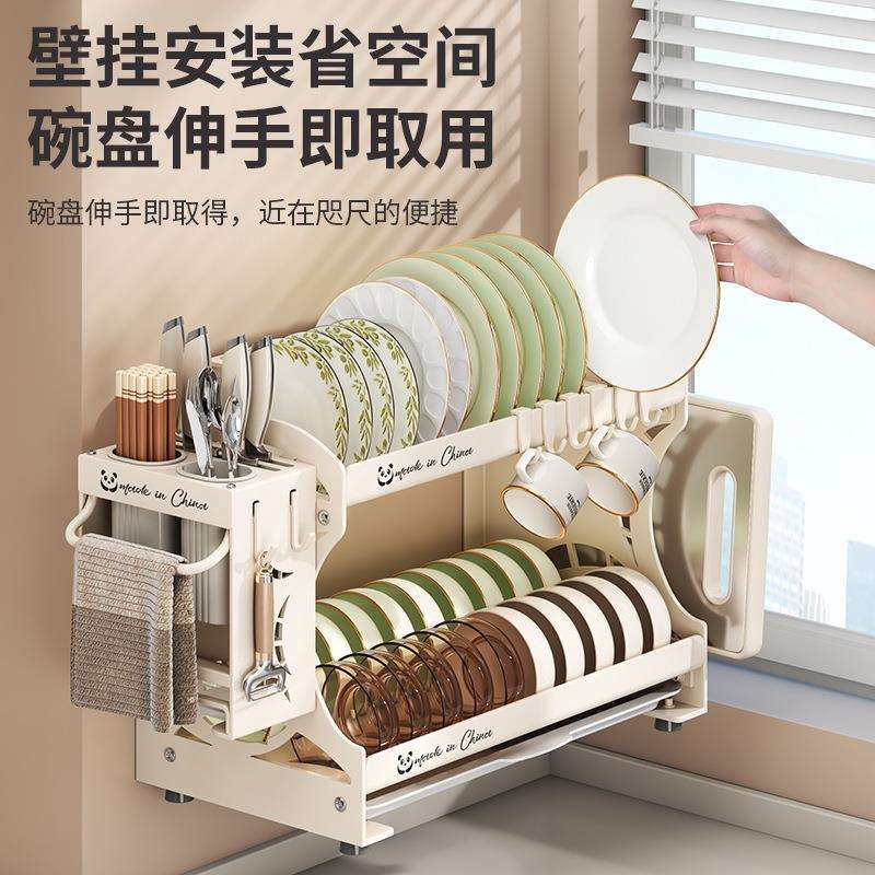 碗架盆架收纳水槽沥水置物架家用台面碗柜厨房碗碟收纳沥水置物架