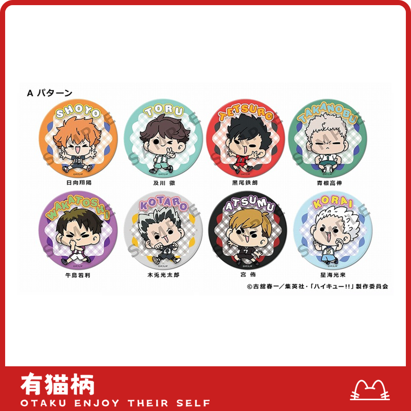 【正版现货】排球少年 吧唧 TV十周年纪念展 3WayA