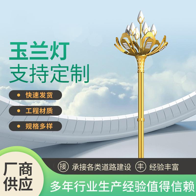 定道路景观灯大型LED市电户外市政工程照明灯八叉九火欧式玉兰灯