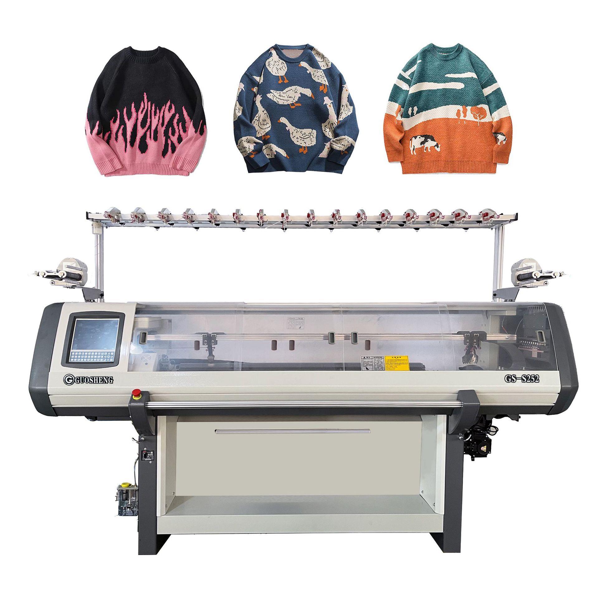 常熟市国盛全自动单系统电脑横机t编织机提花机毛衣机毛衣机