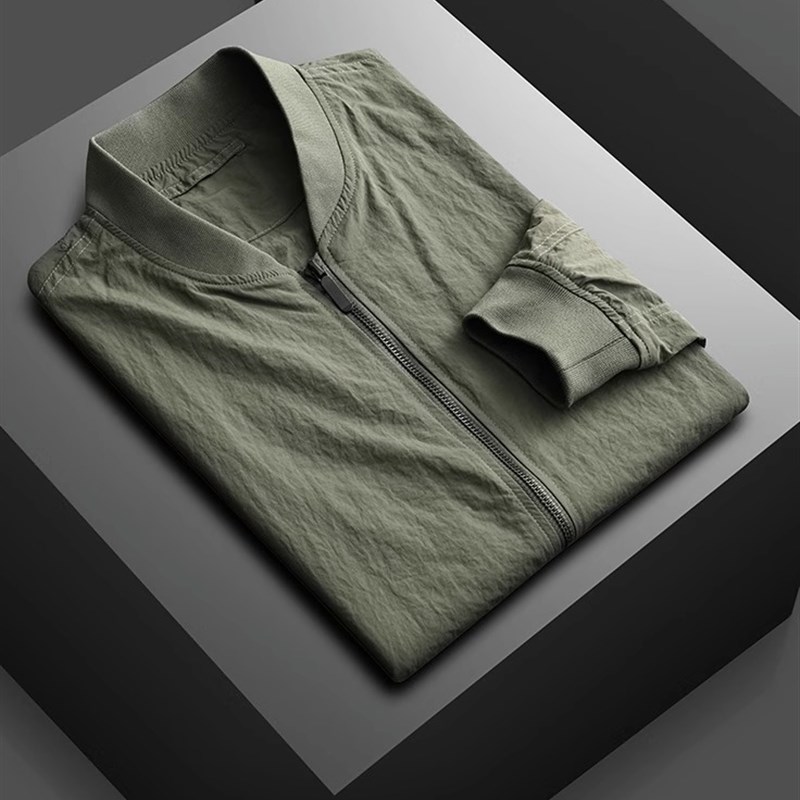 夹克男秋季薄款外套战术r飞行服潮流春秋款棒球服男士外穿帅气上