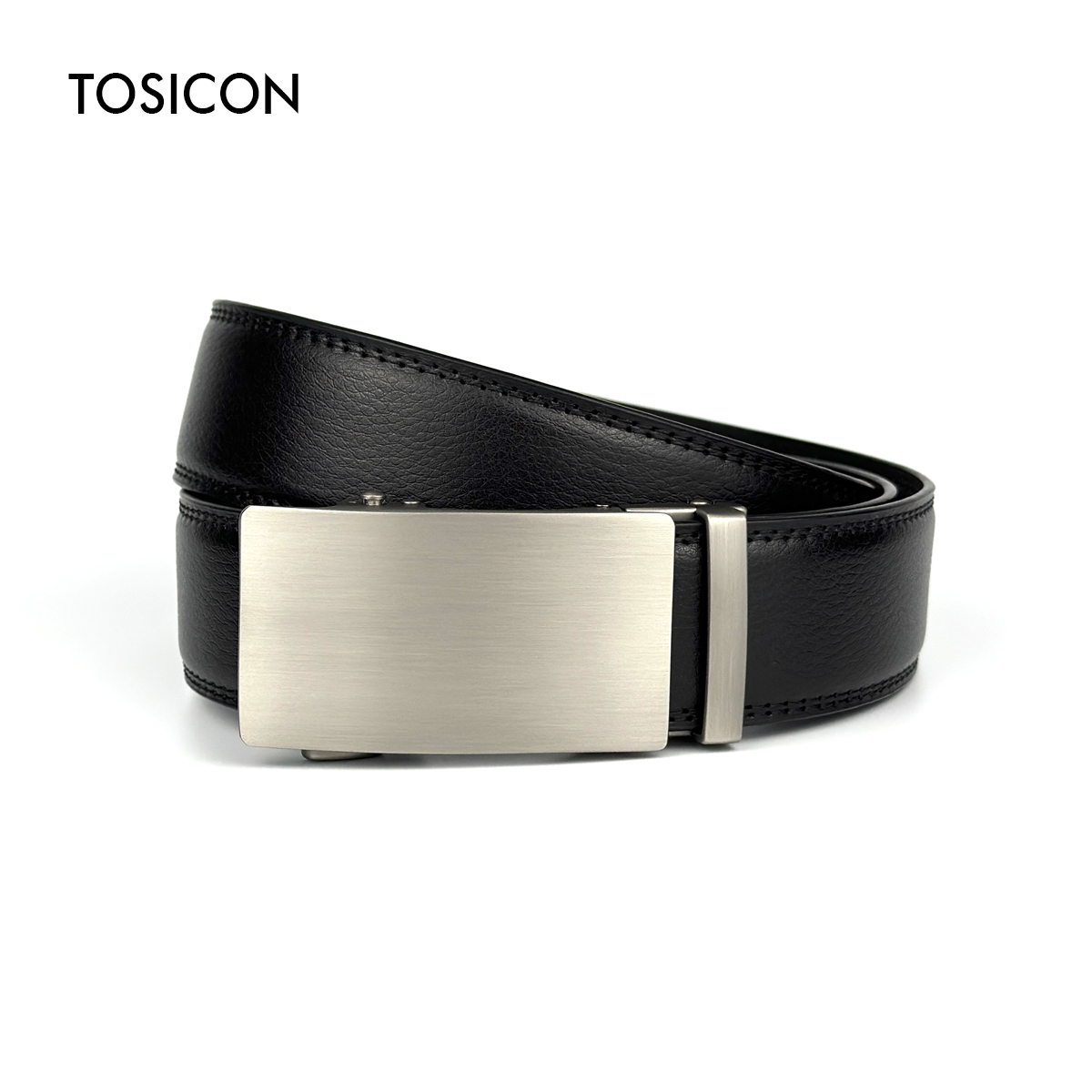TOSICON自动扣男士腰带荔枝纹
