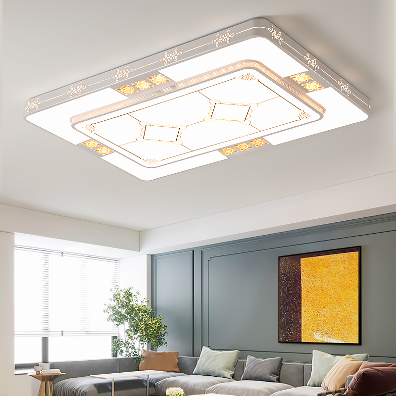 客厅灯吸顶主灯现代简约2025年新款大气吊灯全屋组合套餐灯具大全