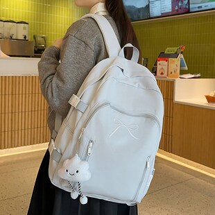 书包女生高中生2025新款高颜值小众风初中小学生双肩包简约背包女