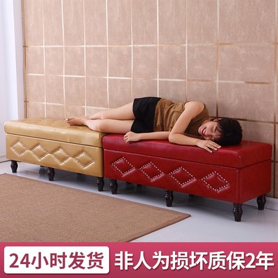 服装店沙发凳长方形鞋店试换鞋凳试衣间休息凳子储物凳衣帽间皮凳
