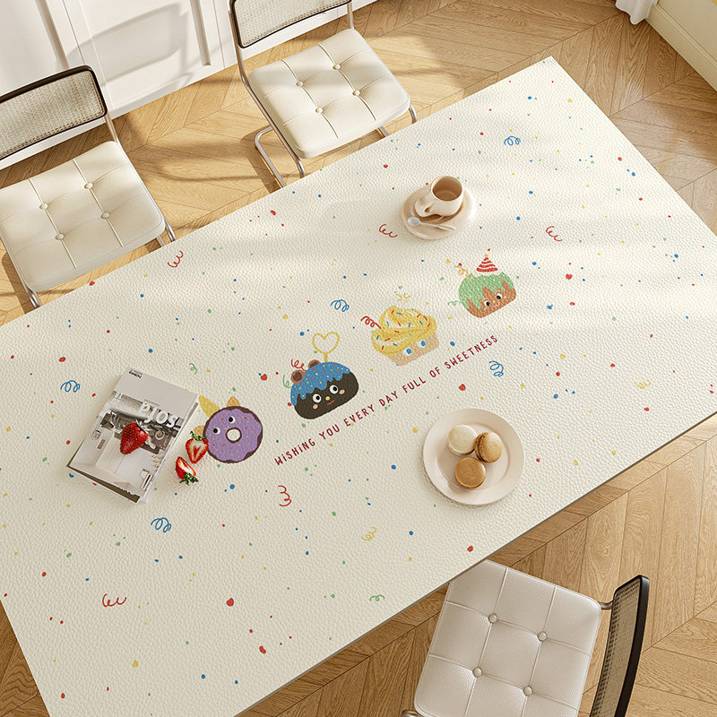 餐桌垫防油防水桌布高级感长方形桌垫桌面防烫耐高温免洗保护垫