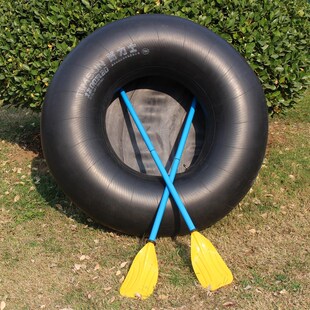 新品轮胎船加厚自制充气钓鱼塑料B下网船冲锋舟皮划单人捕鱼橡胶