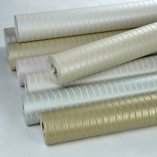 现代简约无纺布曲线波浪不规则竖条纹墙纸满铺大面积客厅卧室壁纸