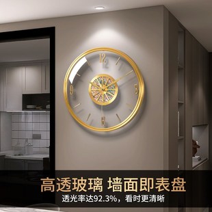 简约现代时钟挂墙大气挂钟 客厅家用挂表静音石英钟表2024新款
