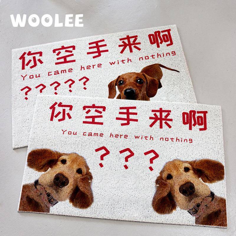 宠物定制你空手来啊地垫入户门地毯进门户外门口防水防滑蹭泥丝圈