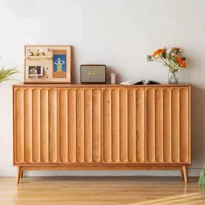 北欧实木鞋柜储物柜日式现代简约玄关柜家用阳台大容量收纳隔断柜