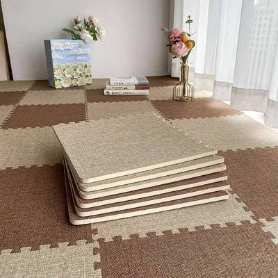 【网红地毯】泡沫拼接地垫大面积全铺宿舍改造家用亚麻地板