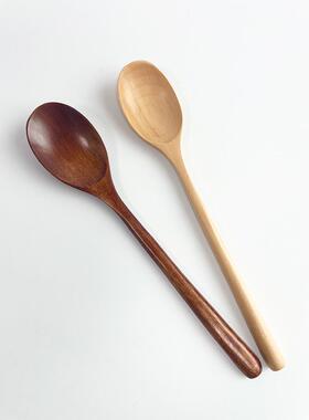 TTANG 木勺子吃饭吃播同款勺子日式调羹饭勺家用长柄汤勺小木勺
