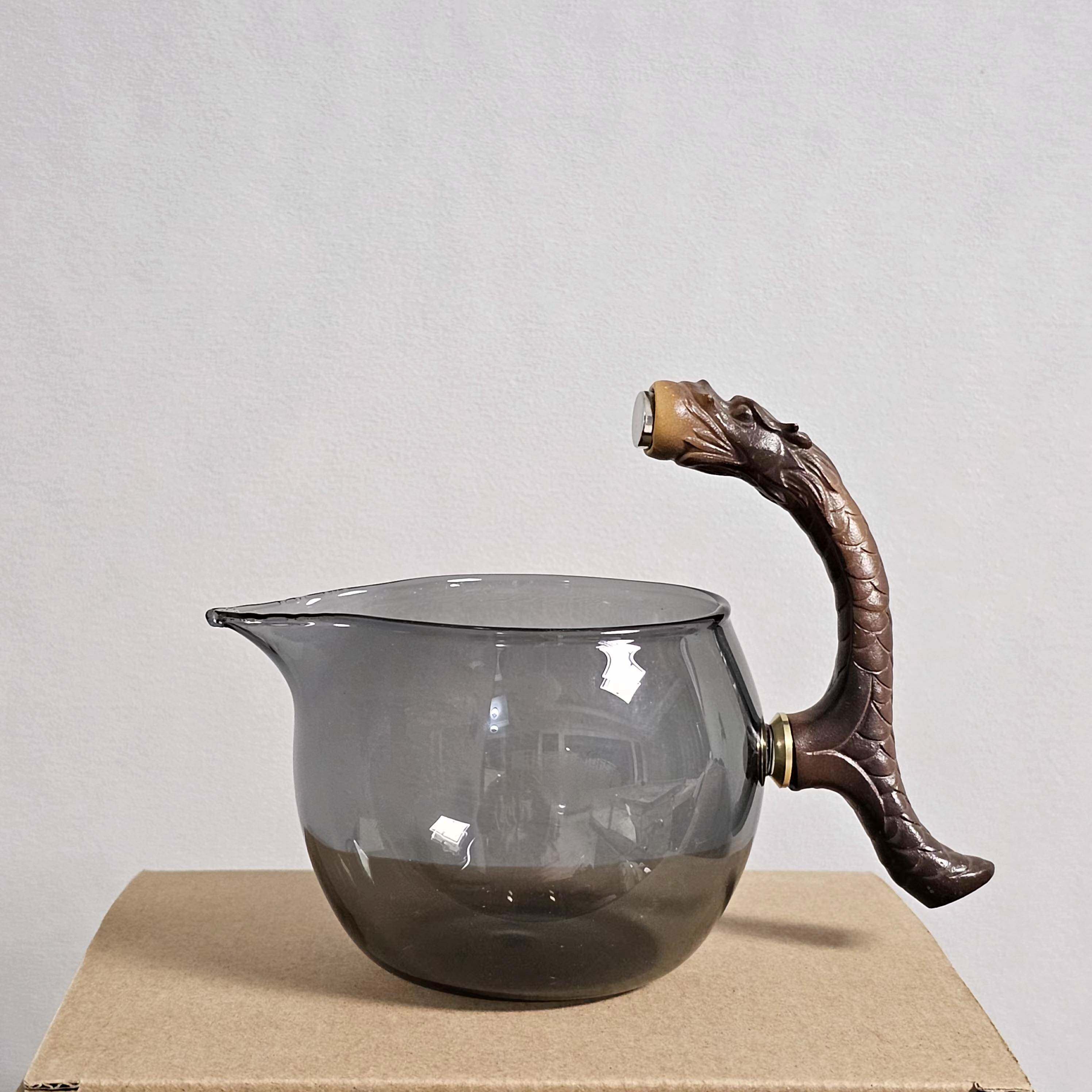 中式磁吸茶具配件玻璃金蟾福禄泡茶器专用公道杯滤网盖子功夫茶碗